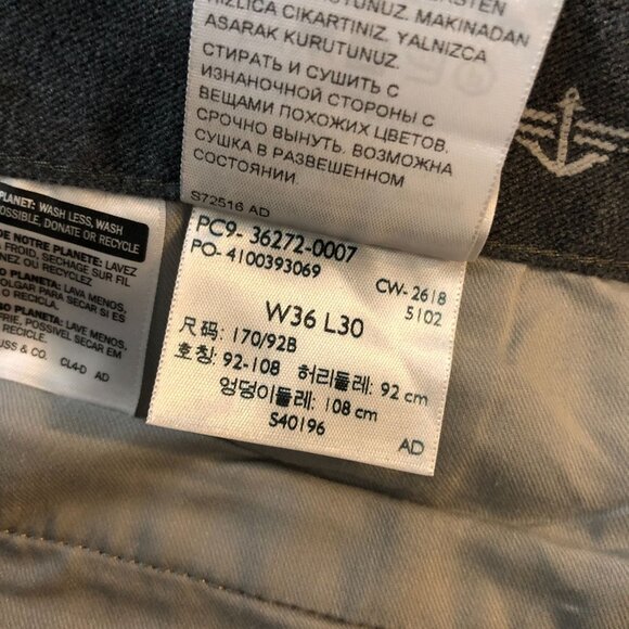 Dockers Mens Slim Fit Khaki Chino Pants Cotton Blend 36x30 - Picture 5 of 5